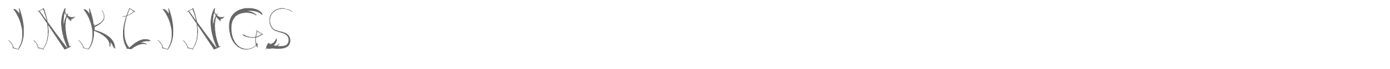Sample characters Inklings Font