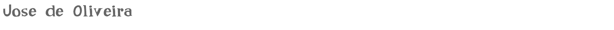 Sample characters Jose de Oliveira Font