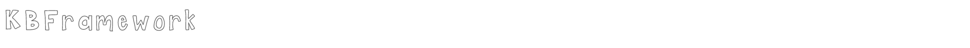 KB Framework KBFramework.ttf font preview