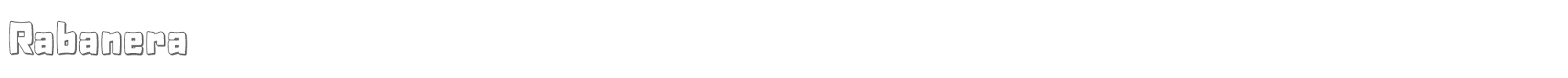 Rabanera Rabanera-outline-shadow.otf font preview