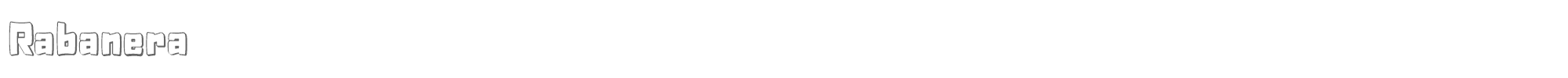 Rabanera Rabanera-outline-shadow.ttf font preview