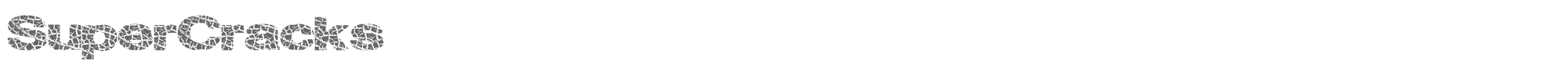 Super Cracks SuperCracks.ttf font preview