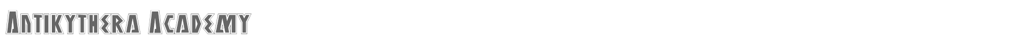 Antikythera antikytheraacad.ttf font preview