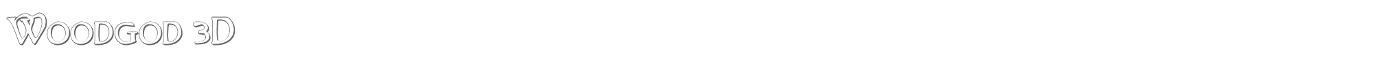 Woodgod woodgod3d.ttf font preview