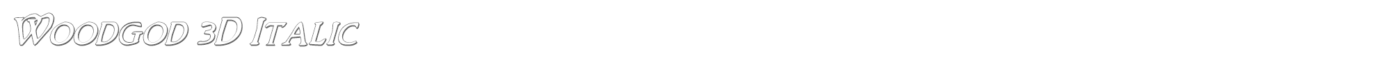 Woodgod woodgod3dital.ttf font preview