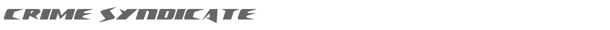 Crime Syndicate crimesyndicate.ttf font preview