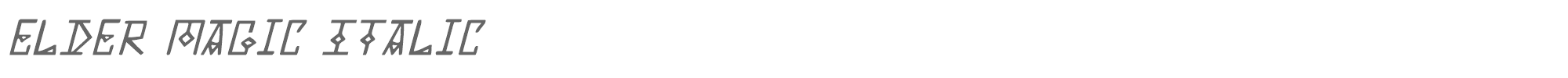 Elder Magic eldermagici.ttf font preview