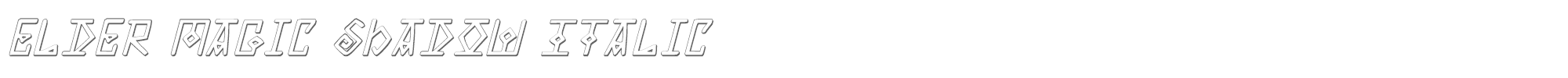 Elder Magic eldermagicsi.ttf font preview