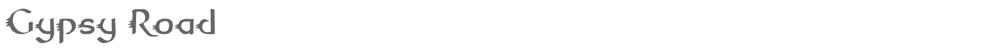 Sample characters Gypsy Road Font