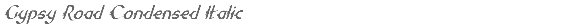 Gypsy Road gypsyroadci.ttf font preview