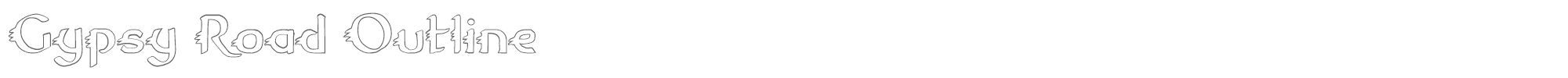 Gypsy Road gypsyroado.ttf font preview