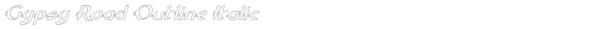 Gypsy Road gypsyroadoi.ttf font preview