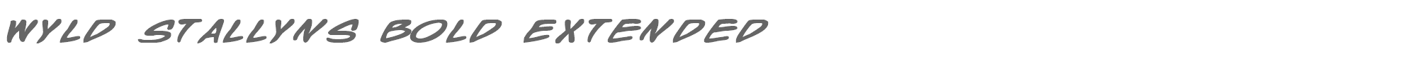 Wyld Stallyns wyldbe.ttf font preview