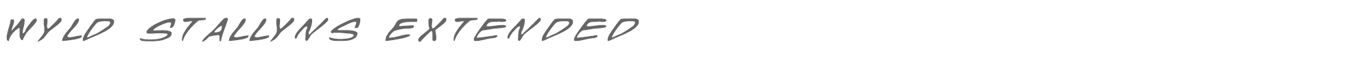Wyld Stallyns wylde.ttf font preview