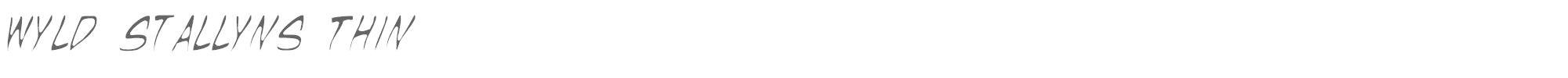 Wyld Stallyns wyldt.ttf font preview