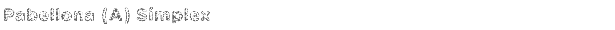 Pabellona (A) Símplex Pabellona-A-Simplex.ttf font preview