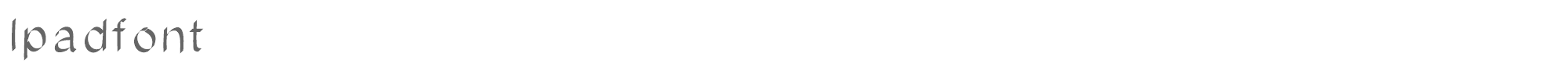 Ipadfont Ipadfont.ttf font preview
