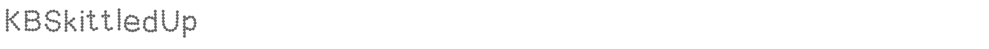 KB Skittled KBSkittledUp.ttf font preview