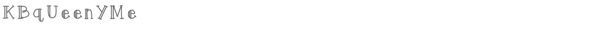 KB Queeny Me KBqUeenYMe.ttf font preview