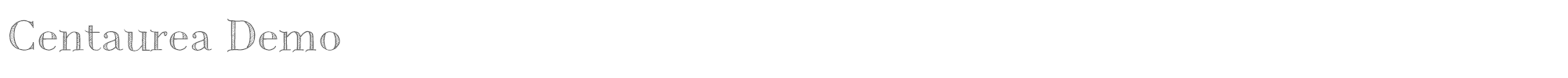 Centaurea CentaureaDemo.ttf font preview