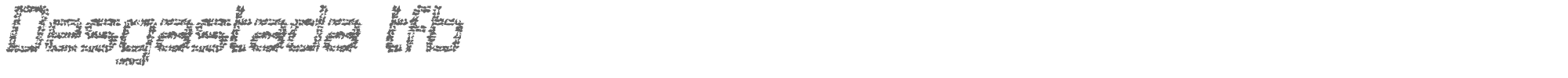 Sample characters Desgastada TFB Font