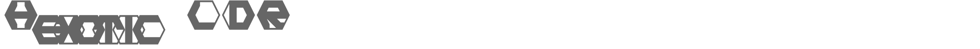 Hexotic LDR hexotic_ldr.ttf font preview