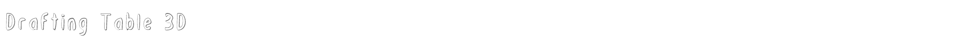 Drafting Table draftingboard3d.ttf font preview