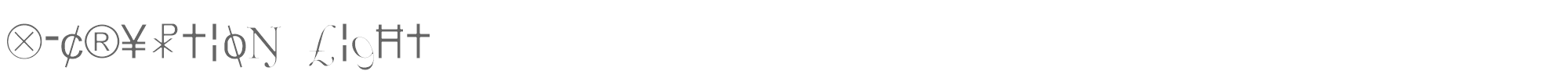 X-Cryption Xcryptv2l.ttf font preview