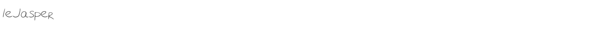 Sample characters Le Jasper Font