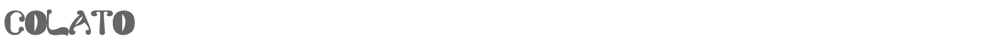 Sample characters Colato Font