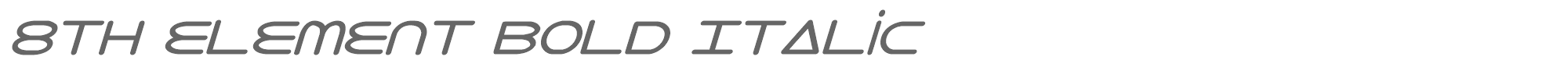 8th Element 8thelementbi.ttf font preview