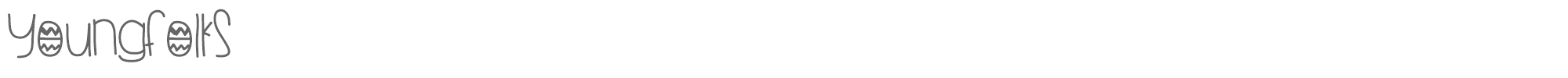 Young Folks YoungFolks.ttf font preview