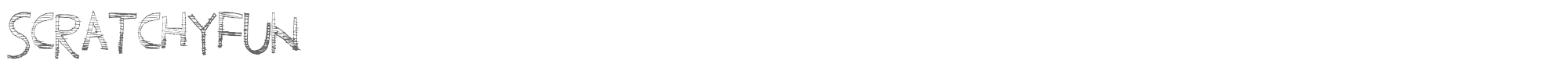 Scratchy Fun ScratchyFun.ttf font preview