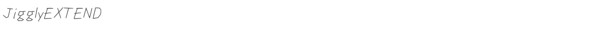 Jiggly Duo JigglyEXTEND.ttf font preview