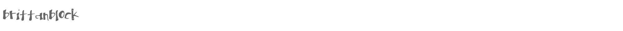 Brittanblock brittanblock.ttf font preview