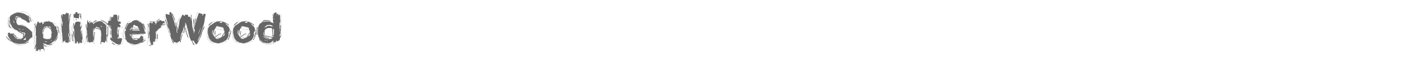 Splinter Wood SplinterWood.ttf font preview