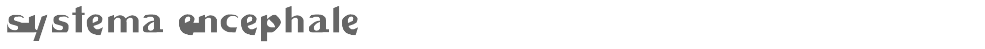 Sample characters Systema Encéphale Font