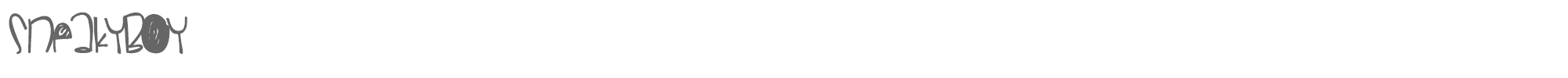 Sneaky Boy SneakyBoy.ttf font preview