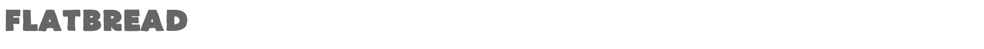 Sample characters FlatBread Font