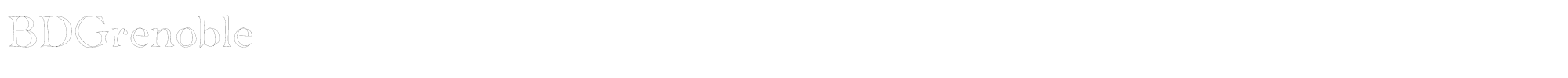 BD Grenoble BDGrenoble.ttf font preview