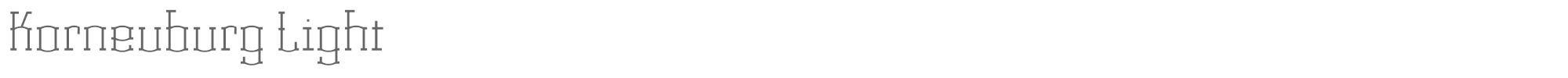 Korneuburg Display KorneuburgDisplay-Light.ttf font preview