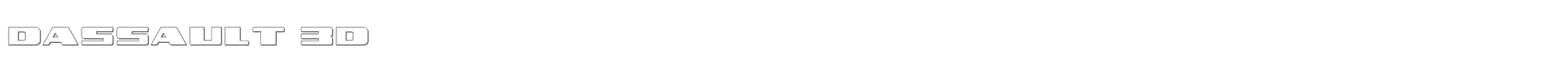 Dassault dassault3d.ttf font preview