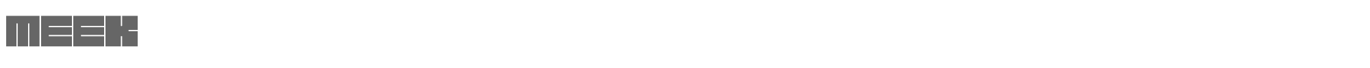 Sample characters Meek Font
