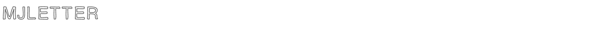 MJ Letter MJletter.ttf font preview