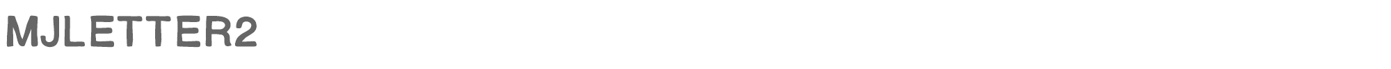 MJ Letter MJletter2.ttf font preview