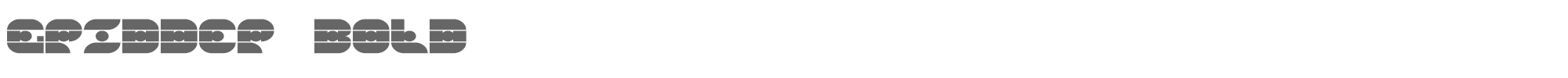 Gridder gridder_bold.ttf font preview