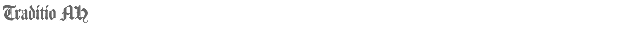 Sample characters Traditio AH Font