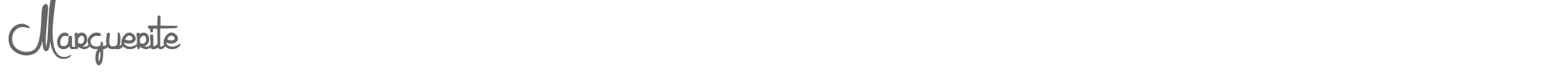 Sample characters Marguerite Font