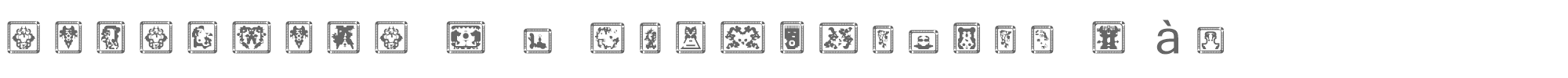 Sample characters Testament B / Formaldhyde Font