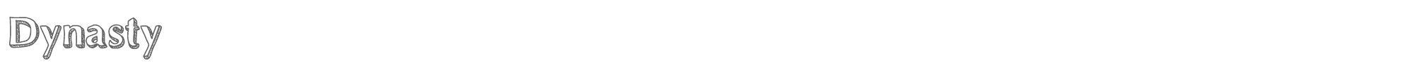 Dynasty Dynasty.ttf font preview